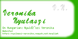 veronika nyulaszi business card